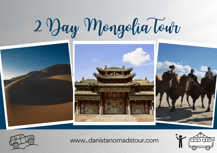 2 Day full adventure to Central Mongolia - Ovgon Monastery and the view from Hugnu Khan
